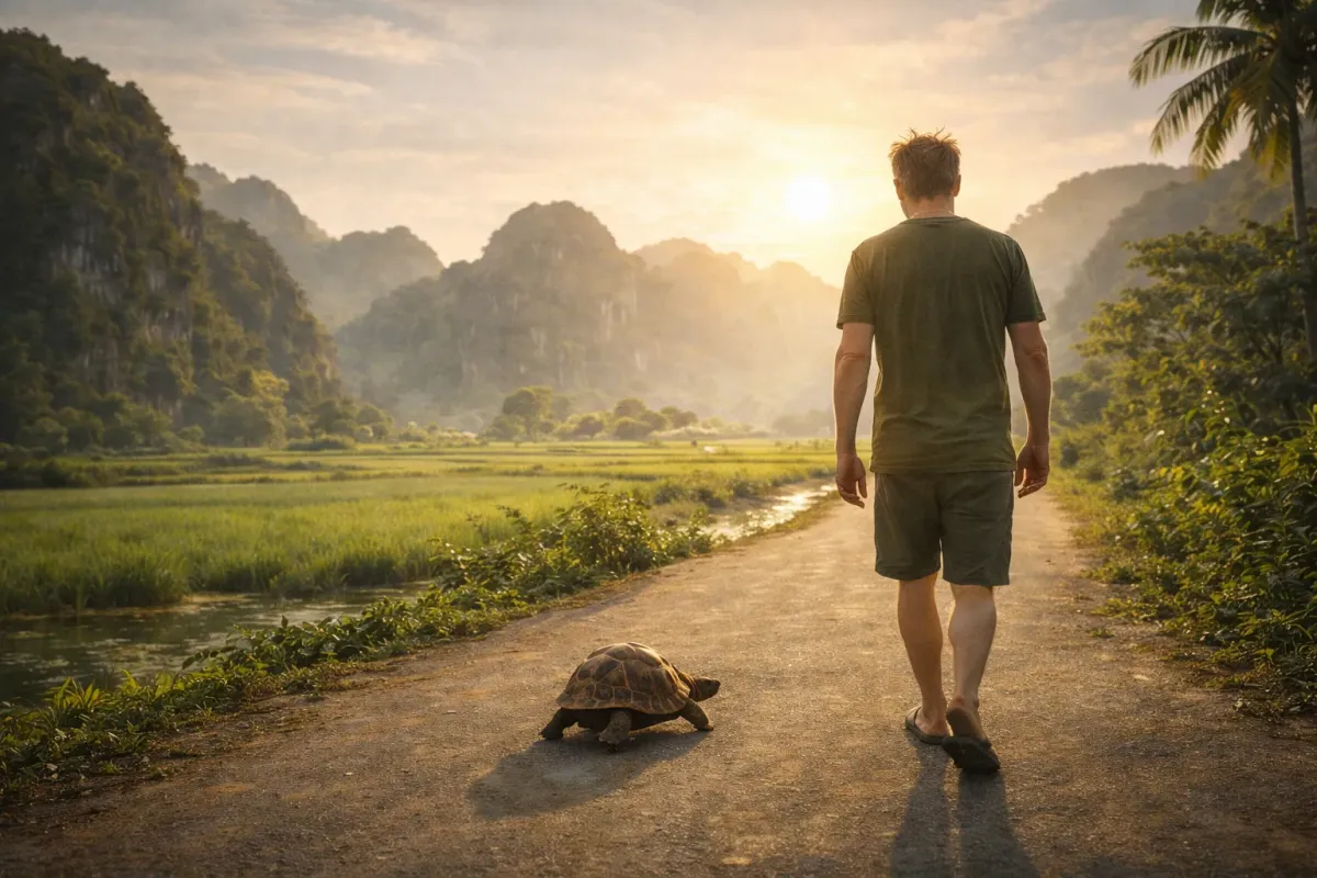 Doe. Alles. Langzamer.