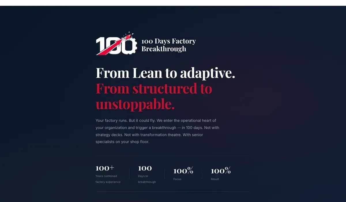 100 Day Factory Breakthrough screenshot