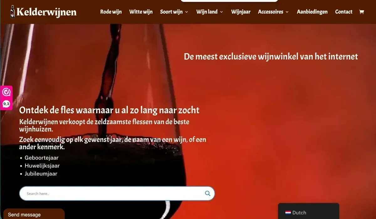 Kelderwijnen24 screenshot